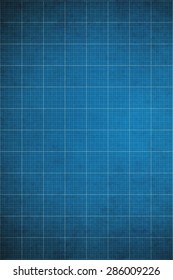 Old Blueprint Background Texture. Technical Backdrop Paper.