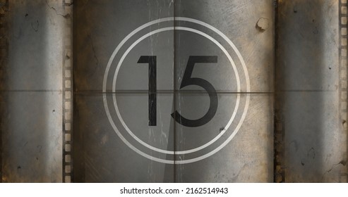 Old blurry movie countdown with black numbers - Powered by Shutterstock