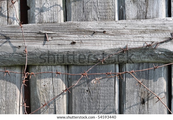 barbed wire fence nails