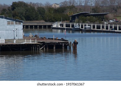 An Old Boat Dock On The River