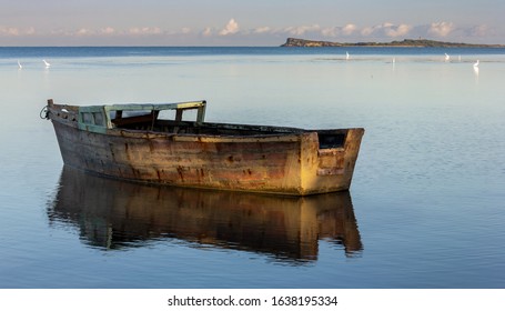 Old Boat In Montecristi Harbor