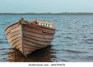 Old Boat On The Banks Of The Tapajós River In The Amazon - State Of Pará, Brazil