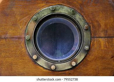 Old Boat Porthole Close-up