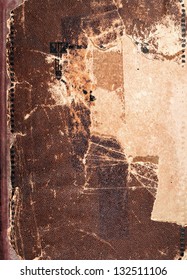 Old Book Cover Texture, Vintage Leather And Paper