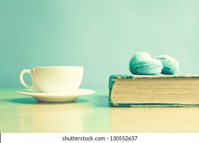 Old book and macaroons - Powered by Shutterstock