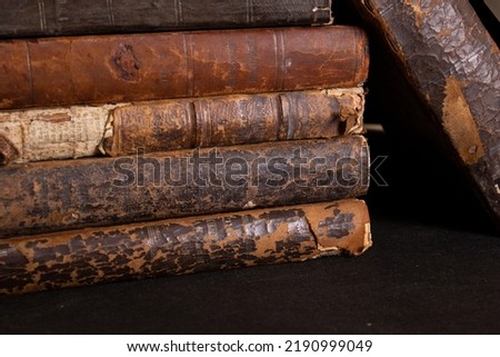 old books, collection of ancient manuscripts,	