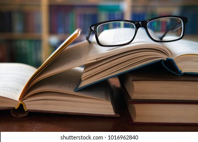 Old books in the Library . - Shutterstock ID 1016962840