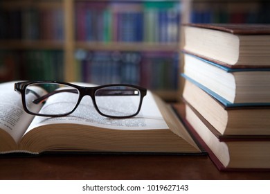 Old books in the Library . - Shutterstock ID 1019627143