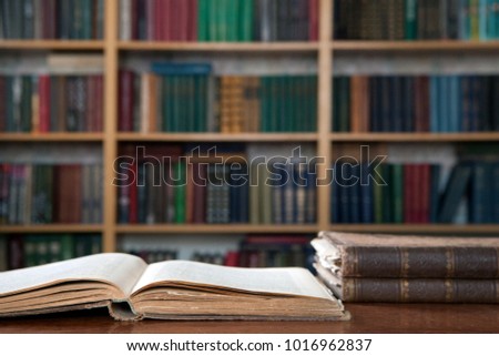 Old books in the Library .