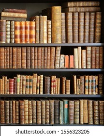 old books on wooden shelf - Shutterstock ID 1556323205