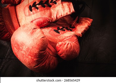 Old Boxing Gloves Concept