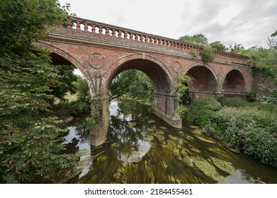 Old Brick Built Railway Bridge In Leatherhead Surrey