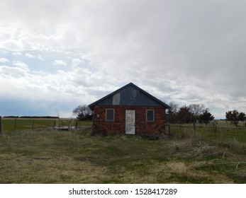 An Old Brick School House In Rural Nebraska