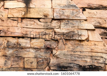 Old brick  stone surface  background texture 