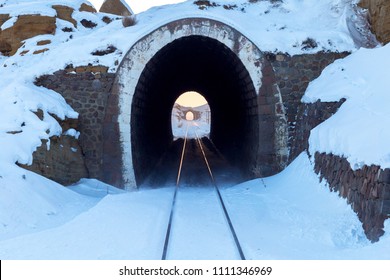 Old brick tunnels in the hills, railroad. - Powered by Shutterstock