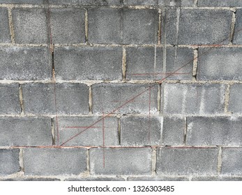 Old brick wall background.