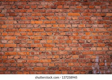 Old Brick Wall For Background