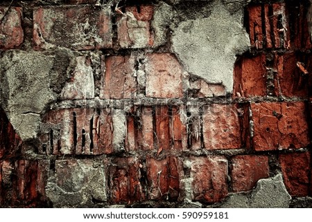 Old brick wall in a background image