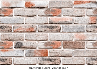 Old brick wall background, brick wall texture, structure. old broken brick, cement joints, close-up. crumbling from old age. construction, repair. concept of devastation, decline. High quality photo