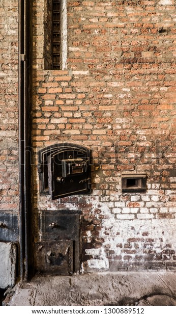 Old Brick Wall Industrial Chimney Fireplace Stock Photo Edit Now
