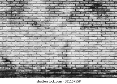old brick wall texture background ,monochrome filter