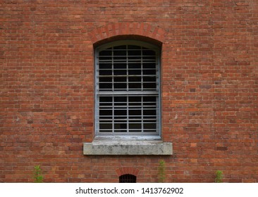 Old brick wall and windows