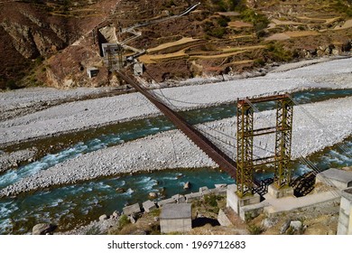 Old Bridge On The Way Nidhi Pass Near India China Border