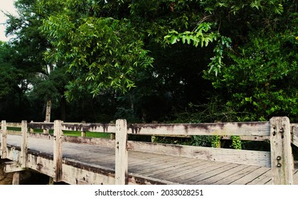 Old Bridge Over Stream Daylight