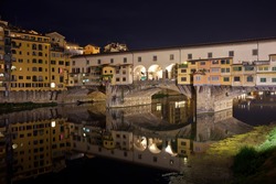 Old Bridge -  Ponte Vecchio In Florence, Tuscany, Italy