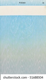 old British passport page design
