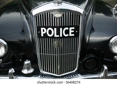 An Old British Police Car