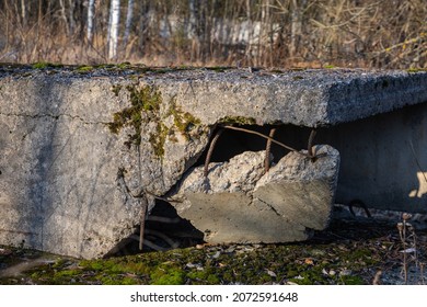 Old And Broken Concrete Slab