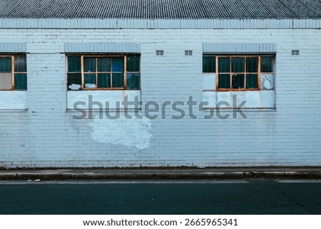 Old broken and rusty windows