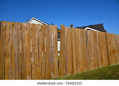 Old Broken Wood Fence