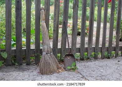 Old Broom And Small Shovel