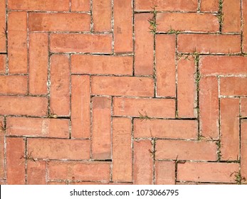 Old Brown Brick Floor Texture