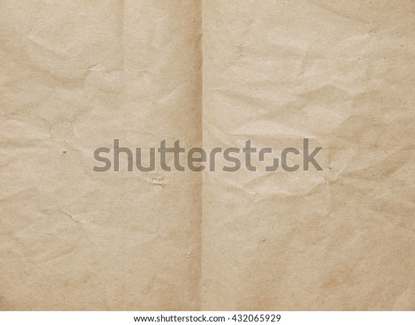 Old Brown Fold Paper Texture Stock Photo (Edit Now) 432065929