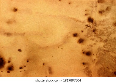 Old Brown Paper Grunge Background. Abstract Liquid Coffee Color Texture.