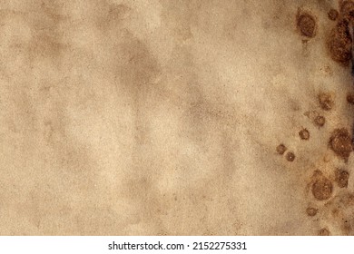 Old Brown Paper Grunge Background. Abstract Liquid Coffee Color Texture.