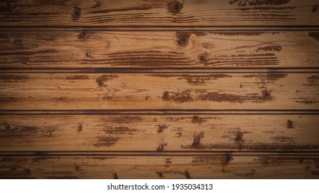 Old Brown Rustic Dark Grunge Wooden Texture - Wood Background Banner