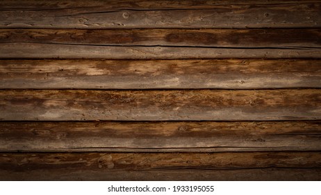 Old brown rustic dark wooden boards texture - wood timber background