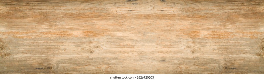 Old Brown Rustic Light Bright Wooden Texture - Wood Background Panorama Banner Long