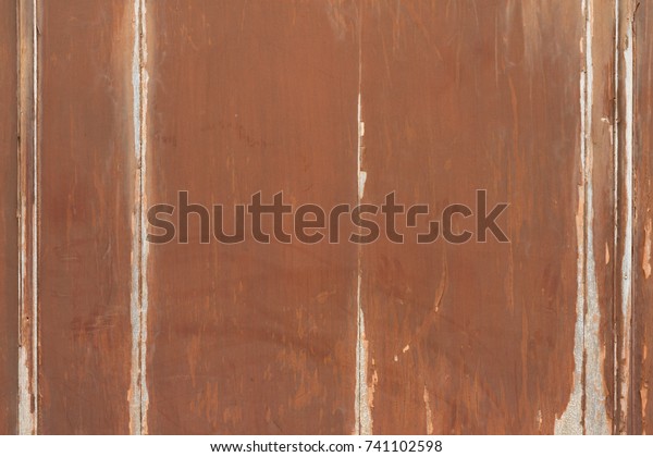 Old Brown Wood Cracked Color Paint Stock Photo Edit Now 741102598