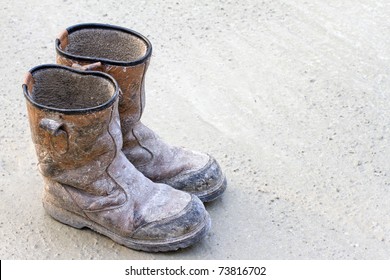 Old Brown Work Boots