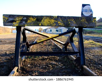 Old Buffer Stop In Weissach Train Station