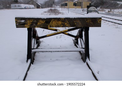 Old Buffer Stop In Weissach Train Station