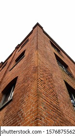 old building bricks cloudy day