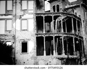 Old Building During Civil War Beirut