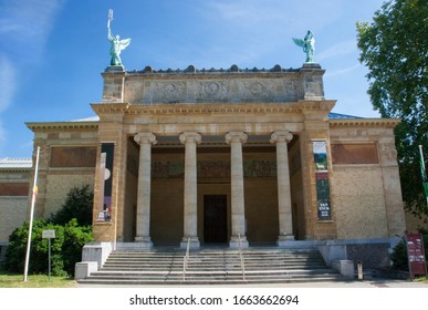 The Old Building Of The Fine Art Museum Facing The Citadelpar, The City Park Of Ghent, Belgium