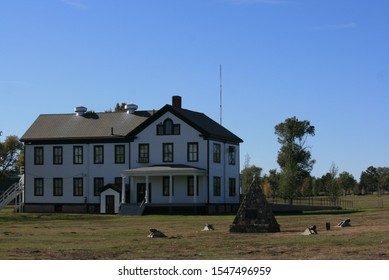 Old Building In Fort Robinson State Park In Nebraska